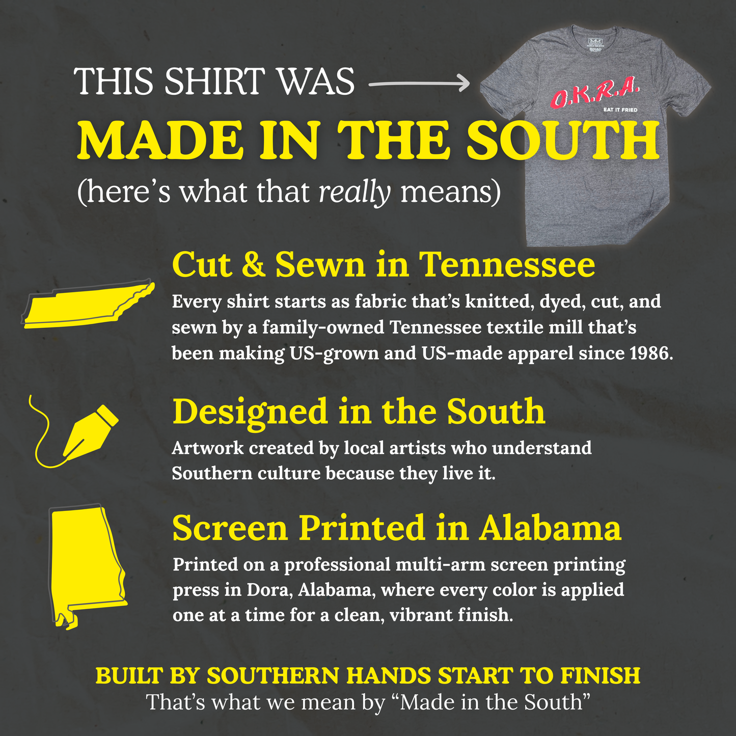 O.K.R.A. tee - MADE IN THE SOUTH