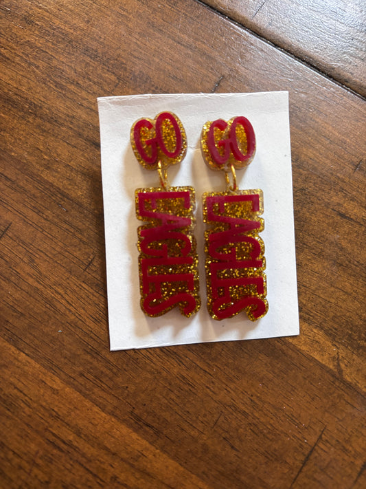 GO EAGLES Acrylic Earrings